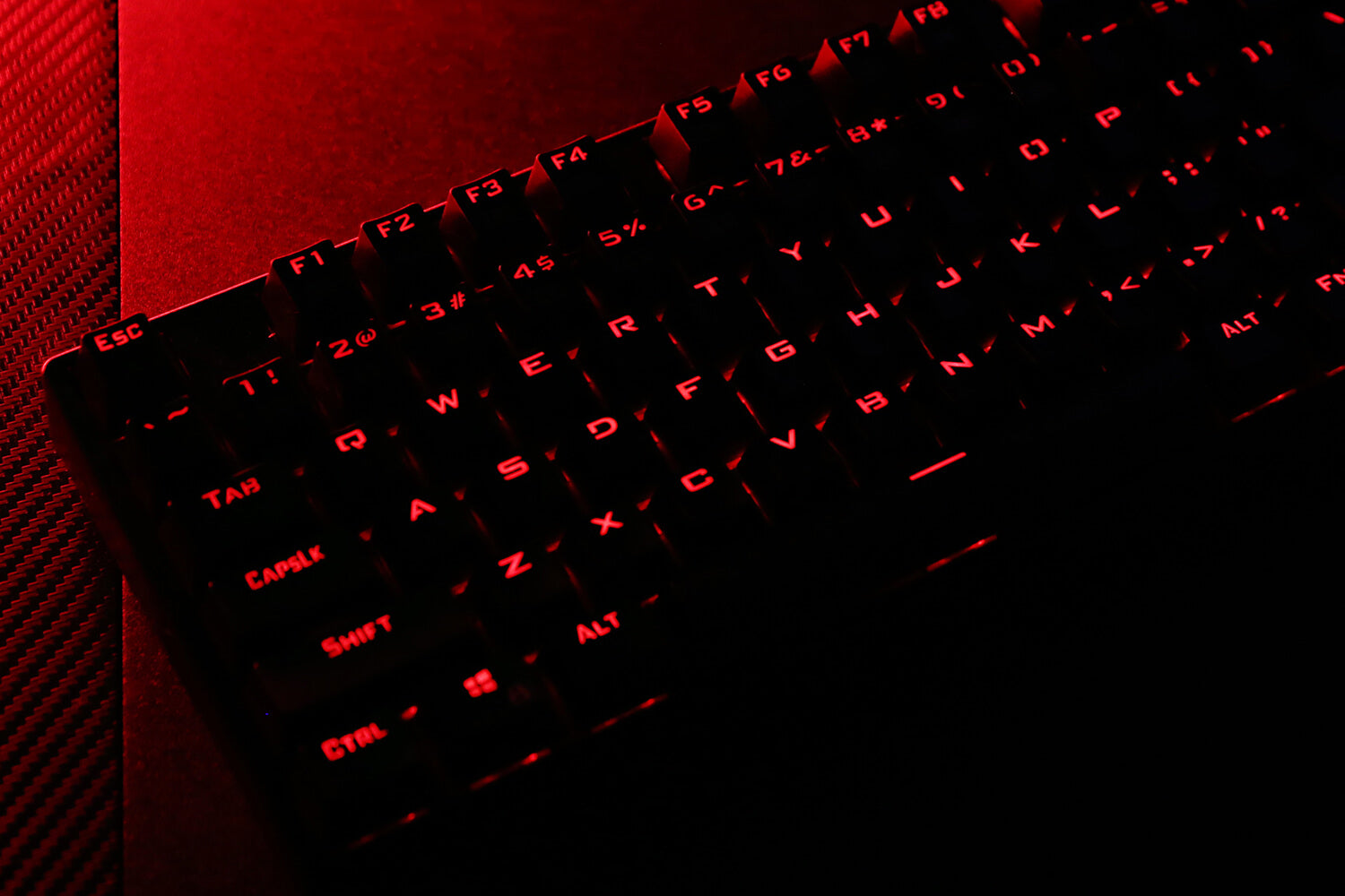 Red LED Backlit Mechanical Gaming Keyboard (Open-box)