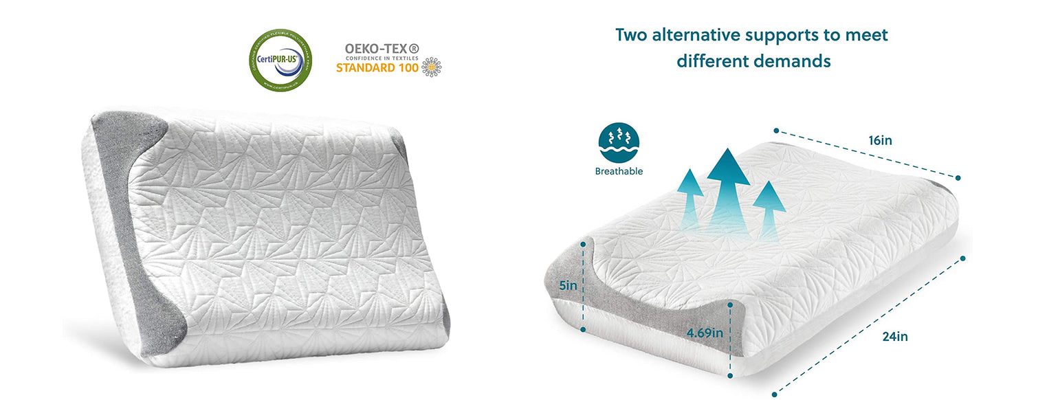 The new reversible pillow designed to relieve neck pain