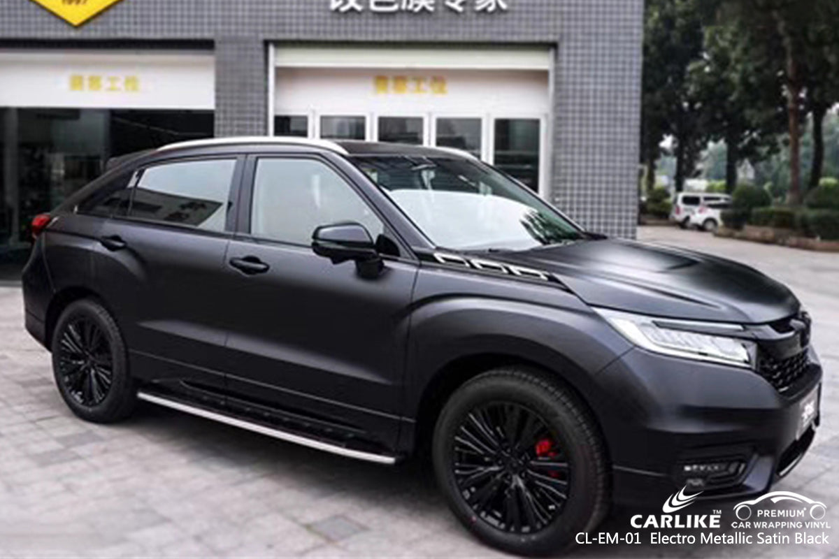 CARLIKE CL-EM-01 satin black matte electro metallic auto wrapping film Kayseri Turkey