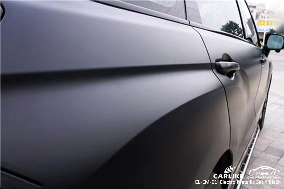 CARLIKE CL-EM-01 satin black matte electro metallic auto wrapping film Kayseri Turkey