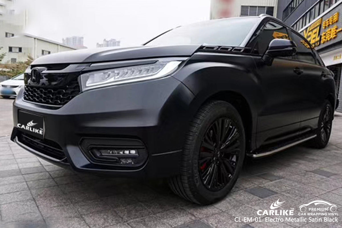CARLIKE CL-EM-01 satin black matte electro metallic auto wrapping film Kayseri Turkey