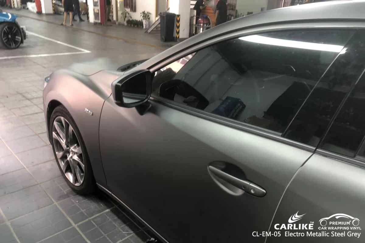 CARLIKE CL-EM-05 steel grey matte electro metallic vinyl wrapping car Adana Turkey