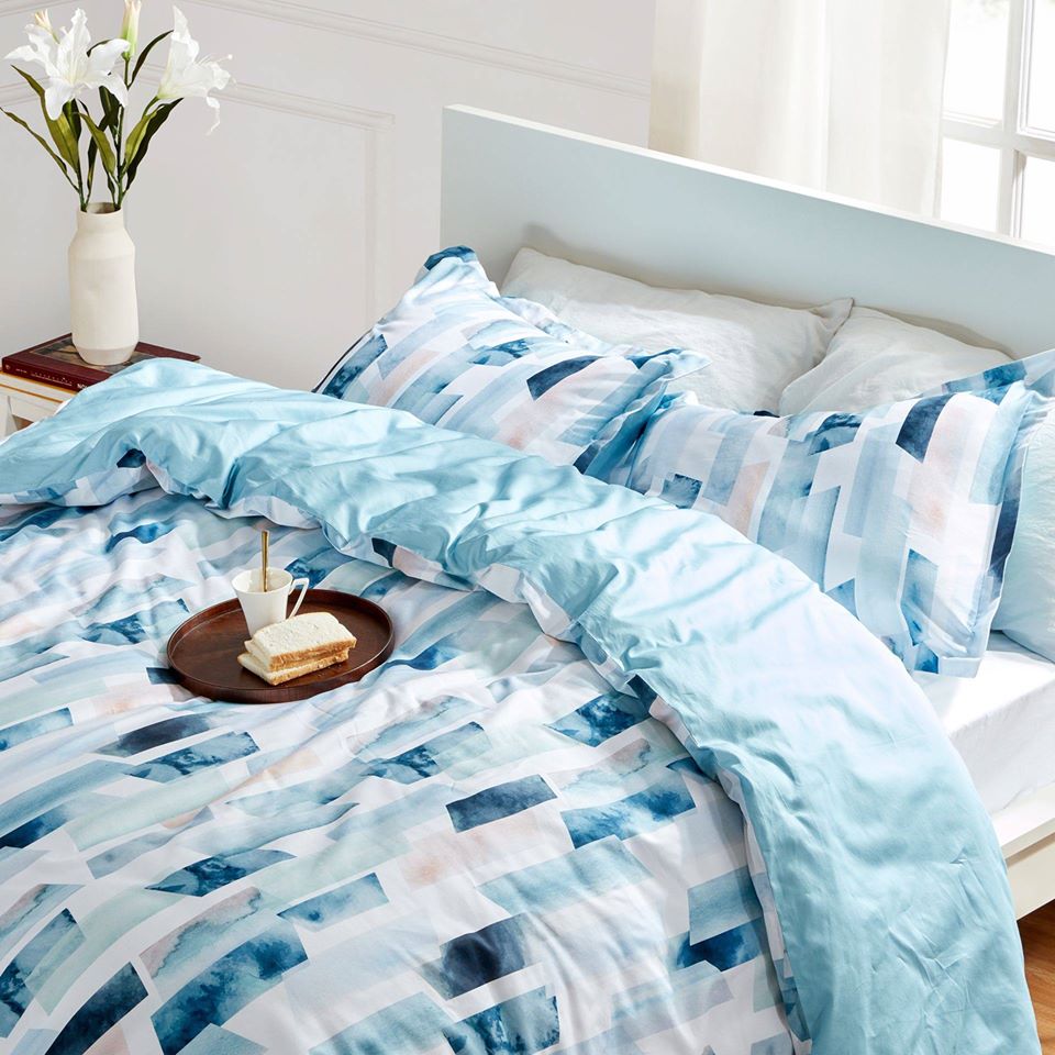 SleepZone,SleepBetter,Bedding,LetsDream,Cotton,Cottonnest,Pure,Love,Soft,Blue,NewComfort,HomeImprovement,DigitalPrintedBedding