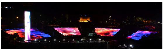 The night is a grand central stage