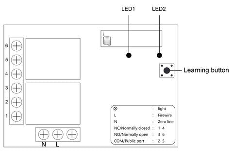 Qiachip KR2202 220V 110V 2Channel Remote Control Switch Manual