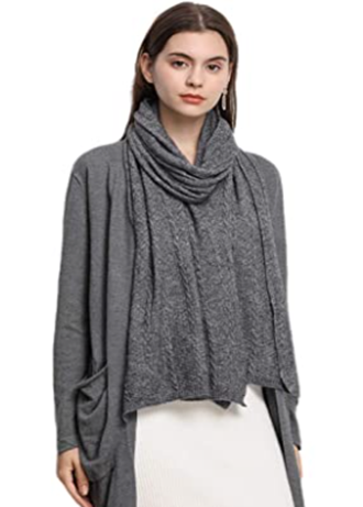 grey cashmere scarf