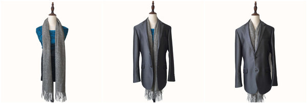 one way to tie a scarf for men