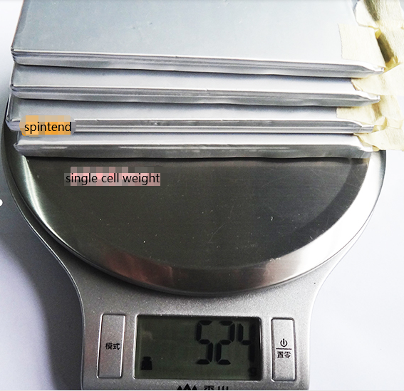 Weight each single battery cell