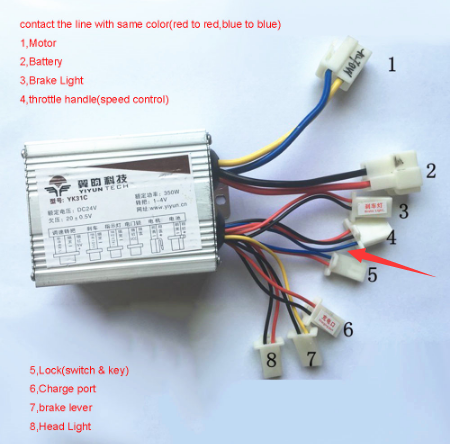 Throttle connector in a normal ESC