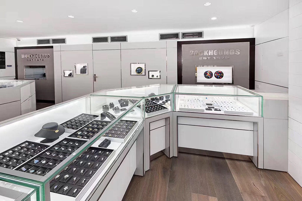 Glass Display Case with Led Lighting for ROCKHOUNDS OPAL 's Store