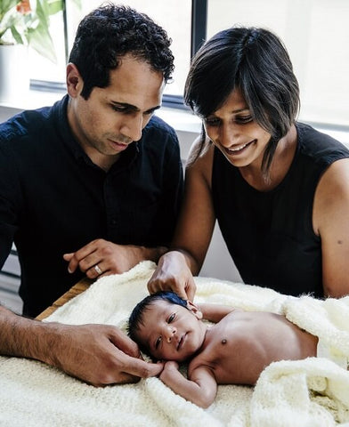 Couple and baby