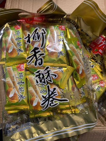 春光椰香酥卷实拍照片