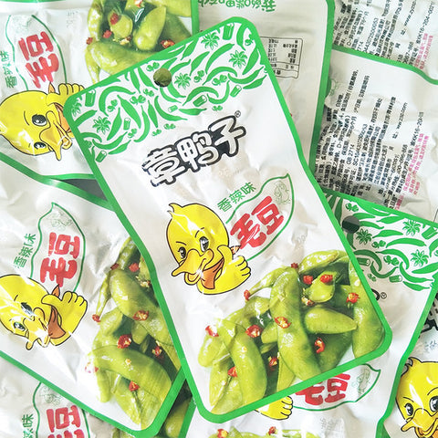 章鸭子真空包装即食毛豆UK
