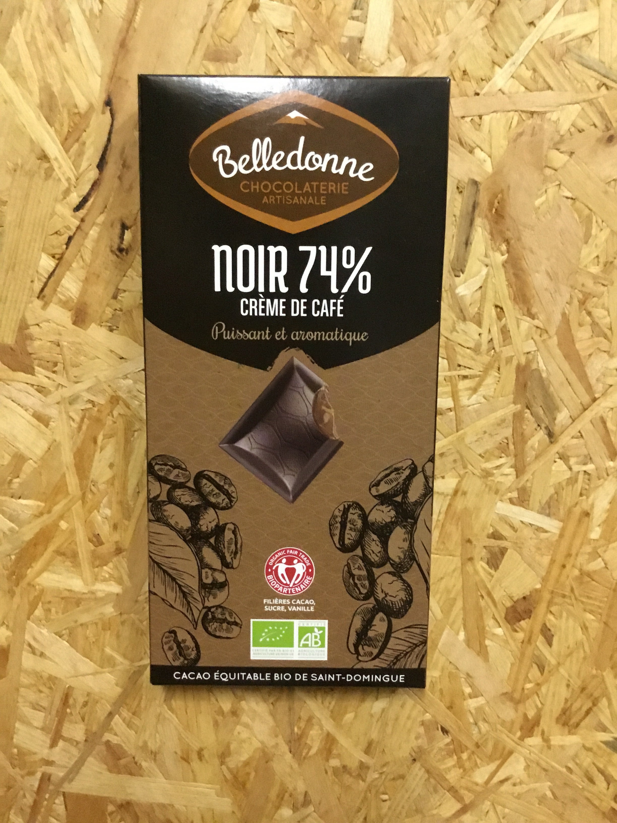 belledonne - 74% dark chocolate with coffee cream