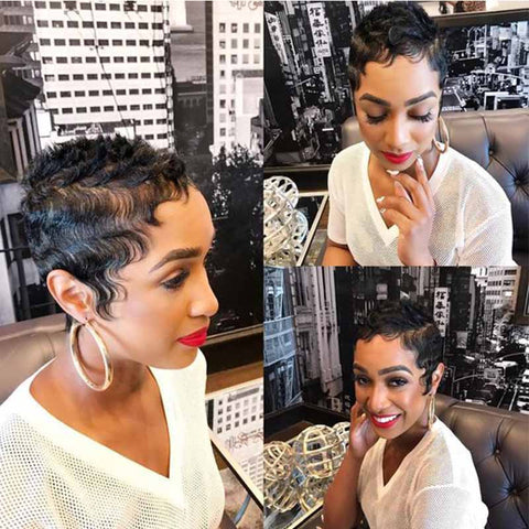 short finger wave for black women