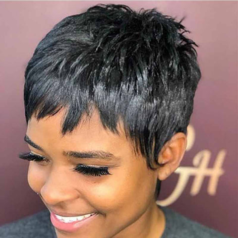 natural black pixie cut for african american