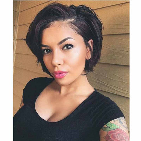 middle length pixie cut hair for black women