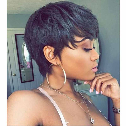 short straight pixie cut for african american