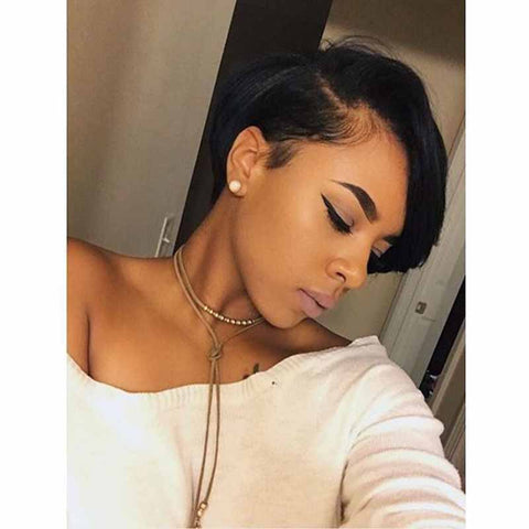 short pixie cut lace wig for black women