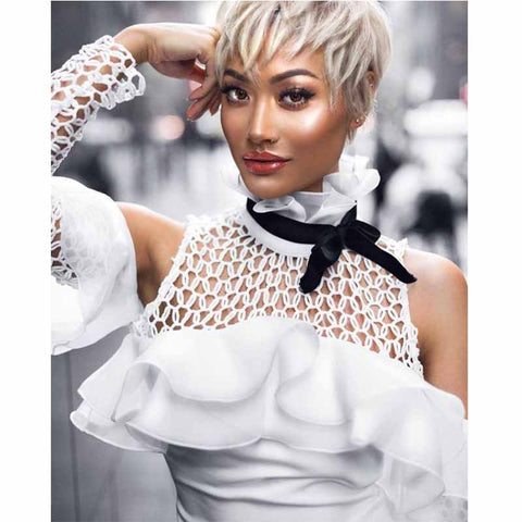 cool pixie cut for black women