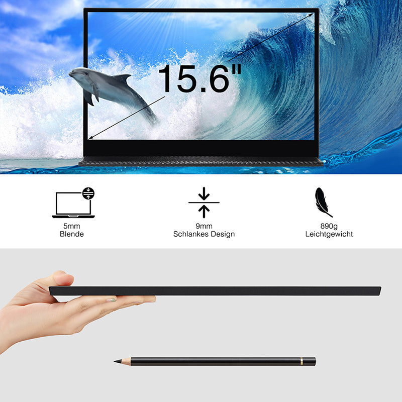 tragbarer touchscreen monitor