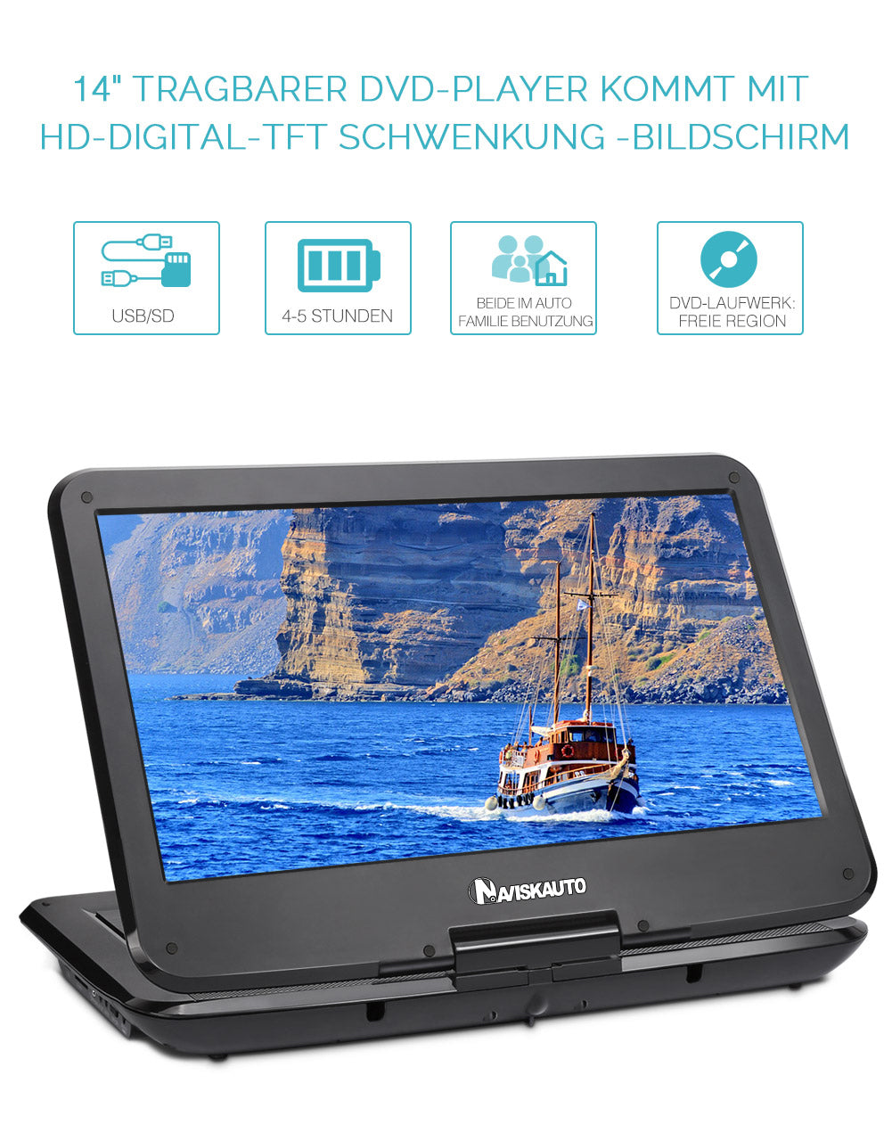 tragbarer dvd player mit akku