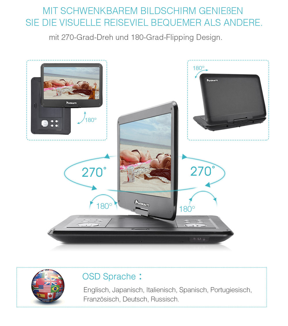 transportabler dvd player
