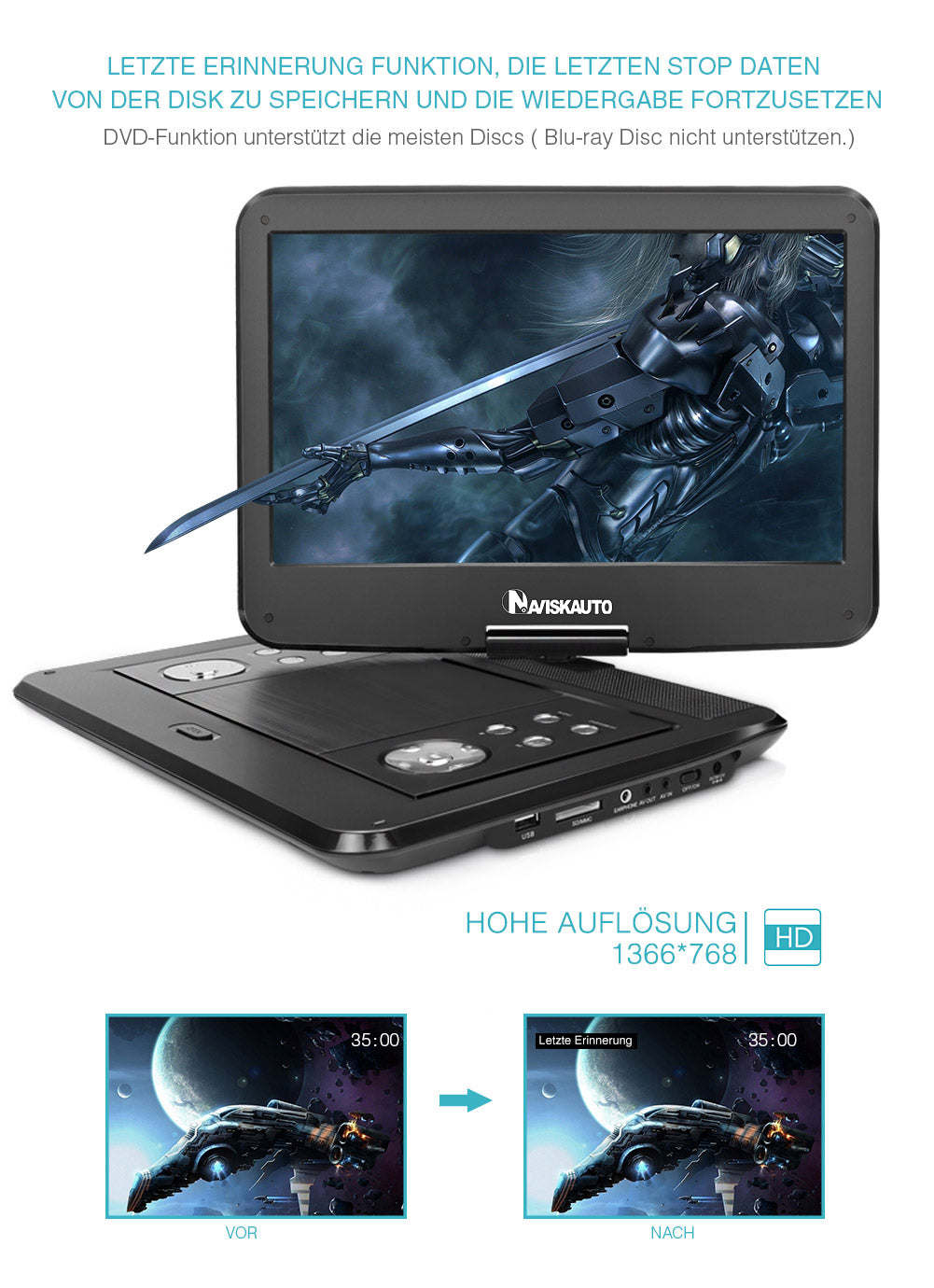 Tragbarer DVD-Player
