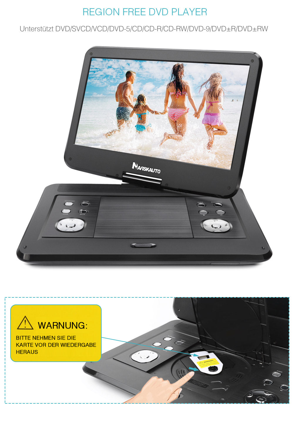 tragbarer dvd player für kinder