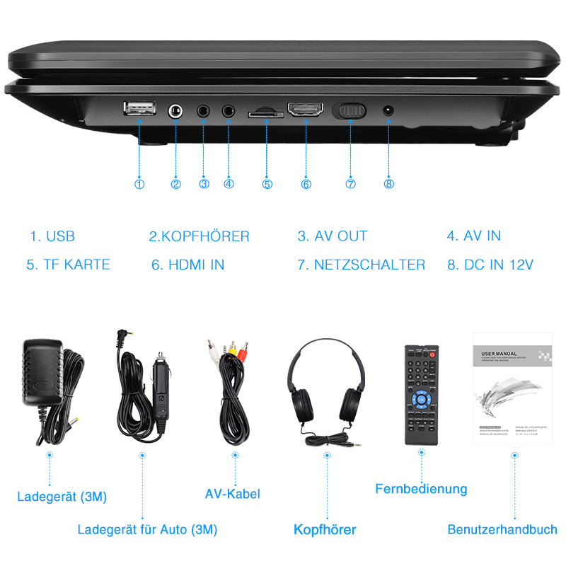 dvd player auto 13 zoll