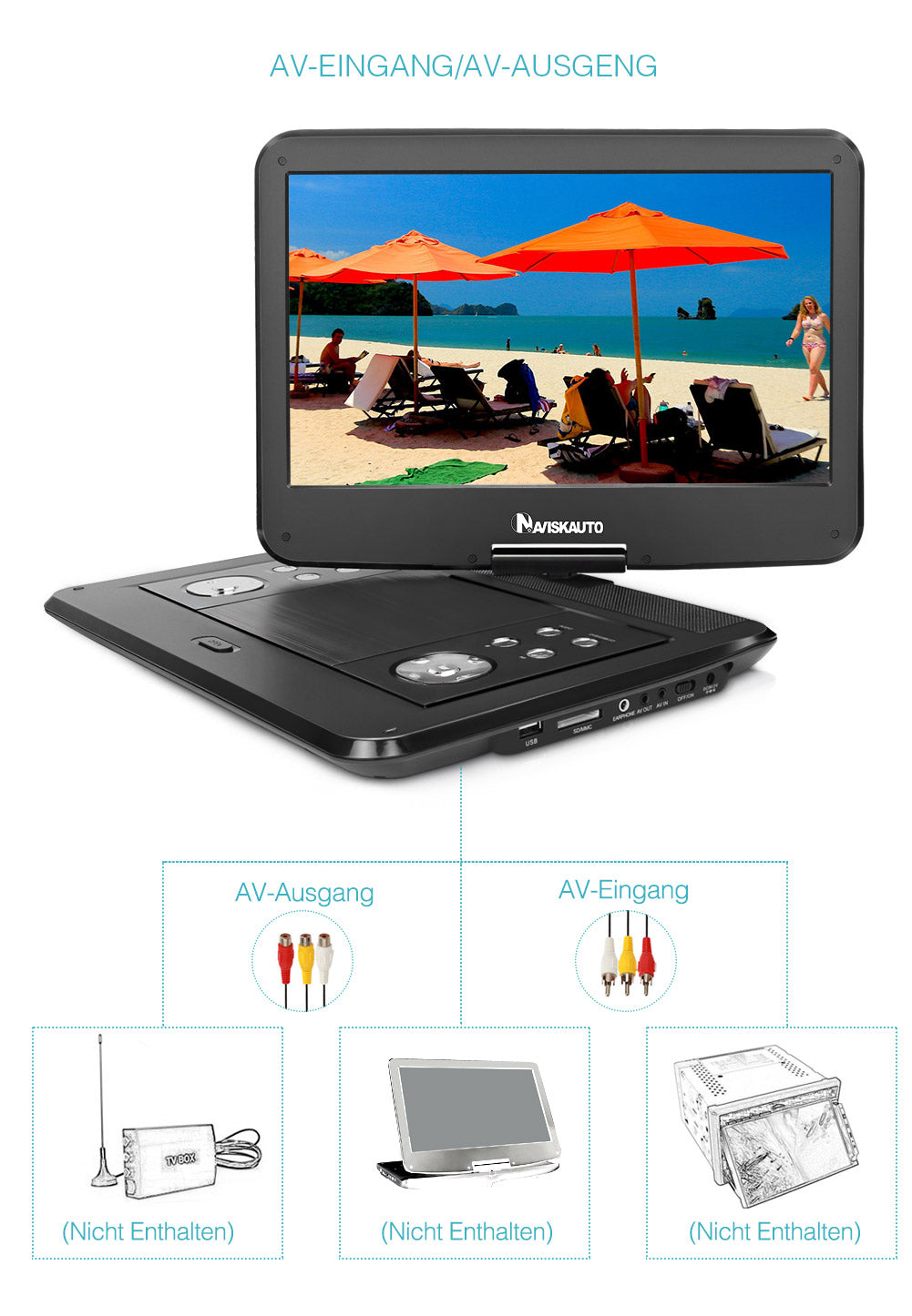tragbarer dvd player fürs auto