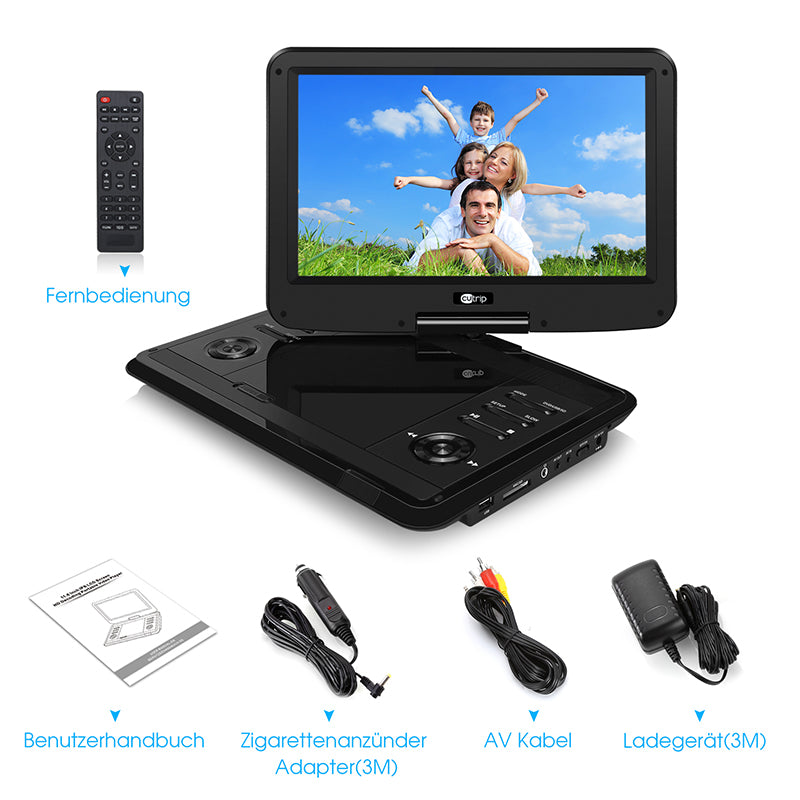 tragbarer dvd player mit Akku
