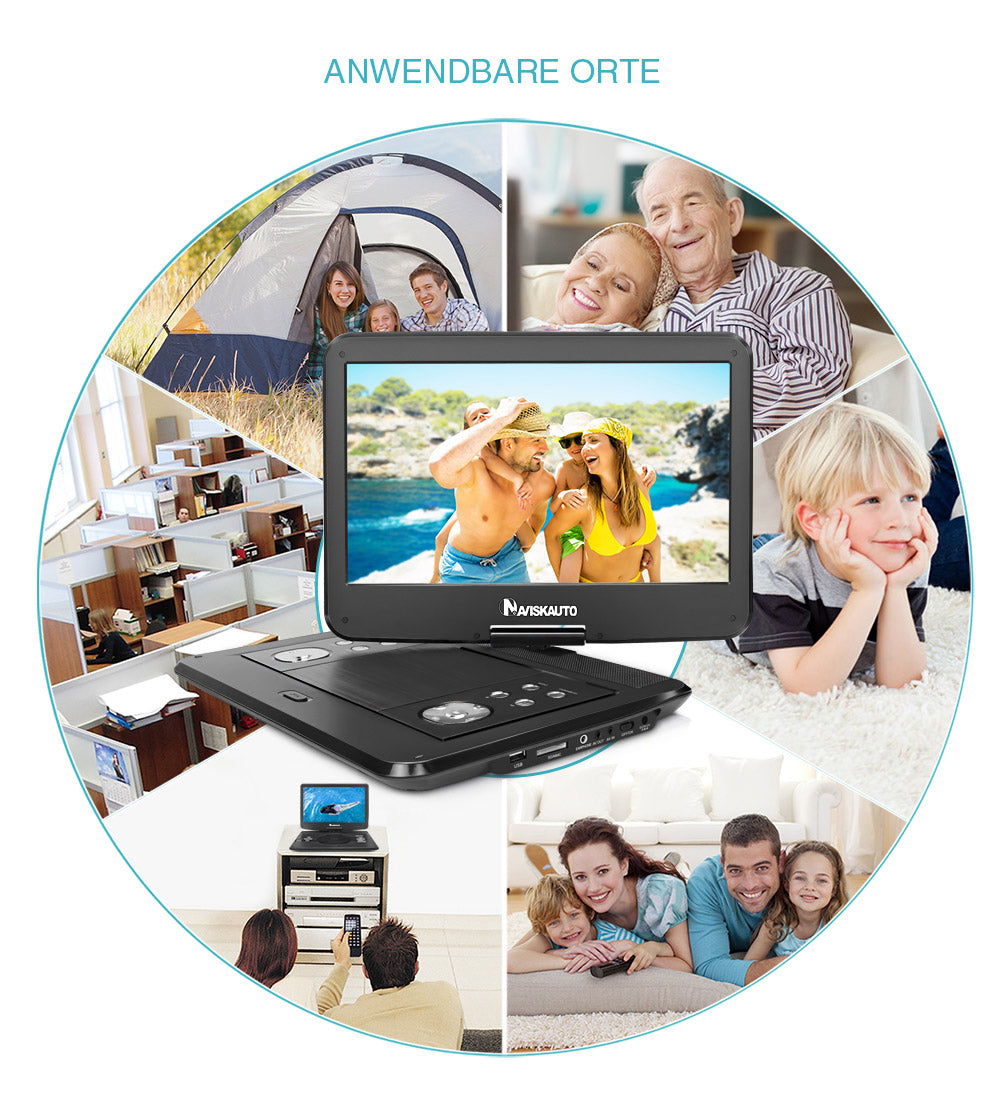 tragbarer dvd player 14 zoll