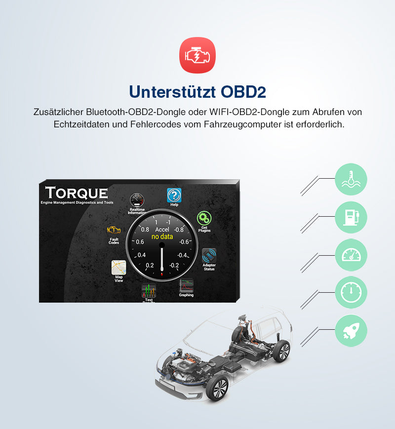 Pumpkin 2 Din Autoradio Android 9,0 Universal 7 Zoll Bildschirm Radio mit Navi Bluetooth, Unterstützt USB/SD Android Auto CarPlay DAB+ WIFI