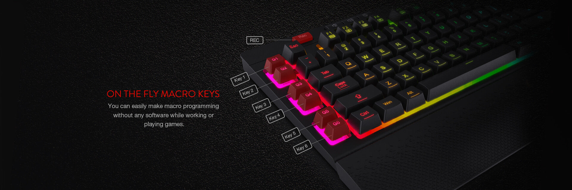 Redragon K512 Shiva RGB Backlit Membrane Gaming Keyboard