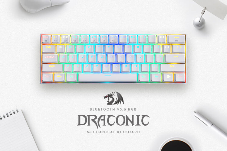redragon k530 white 60 percent keyboard