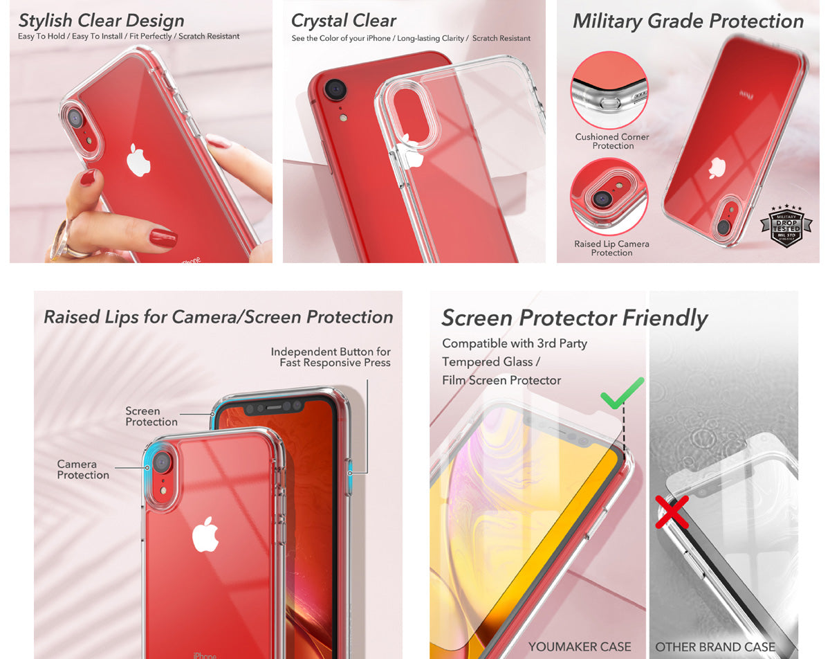 iphone xr clear case