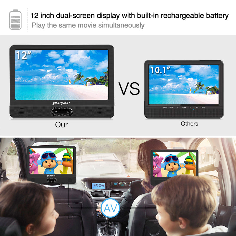 12 inch portable dvd tv player