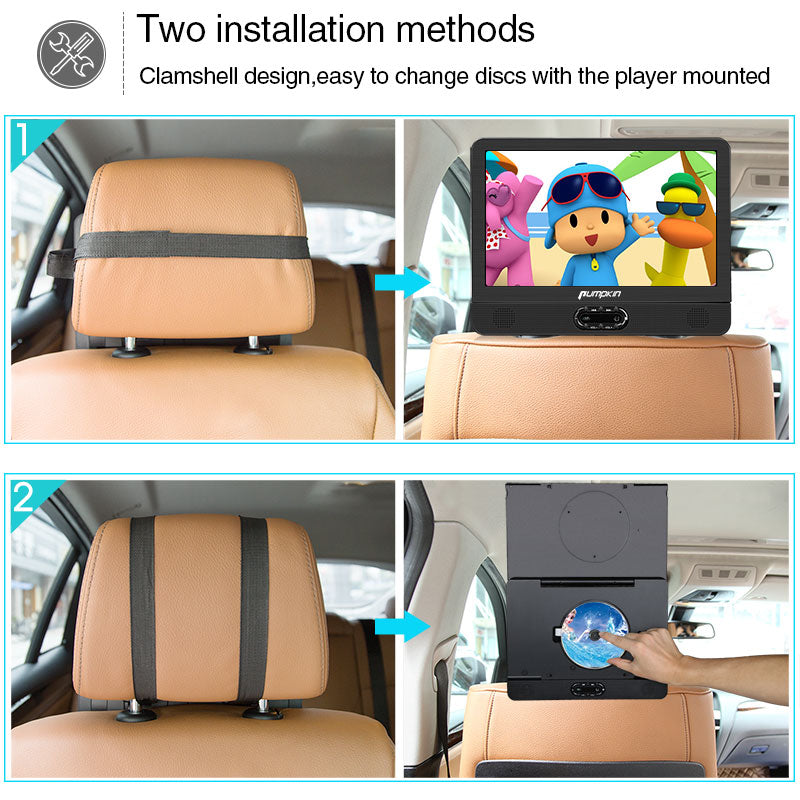 portable dvd player 2 screens