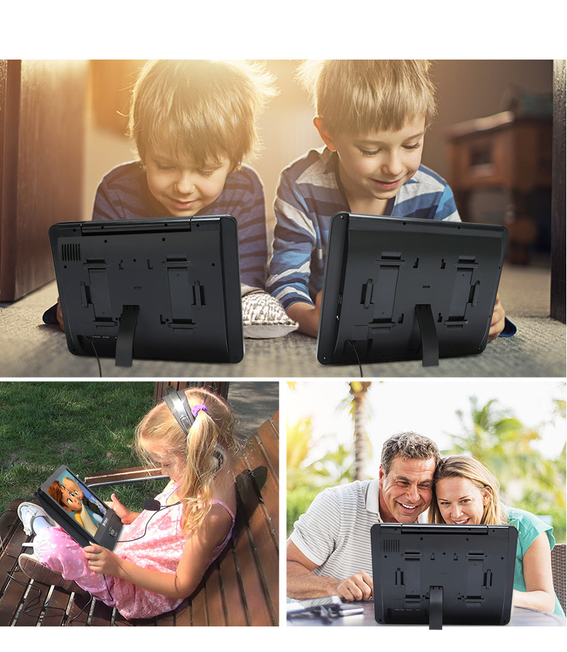 12 inch headrest monitor with 2 screen