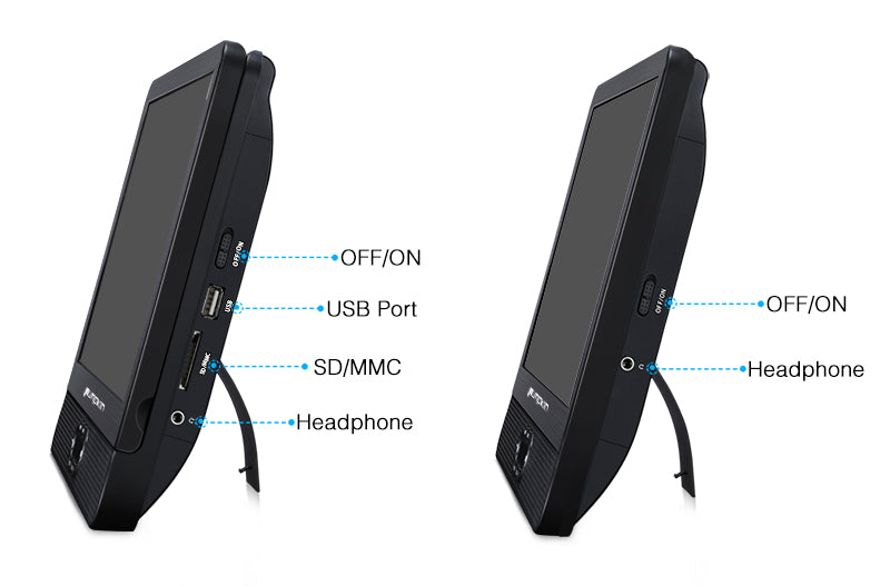 12 inch dual screen portable dvd player