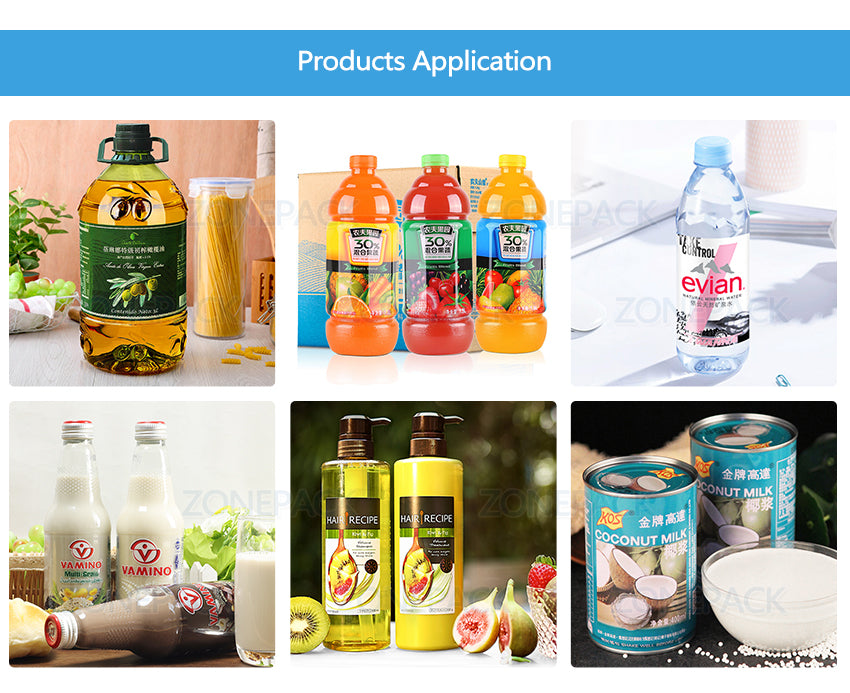 ZONEPACK Fully Pneumatic Disinfectant Sprays Alcohol Hand Sanitizer Gel Liquid Soap Bottle Dispenser Filling Machine