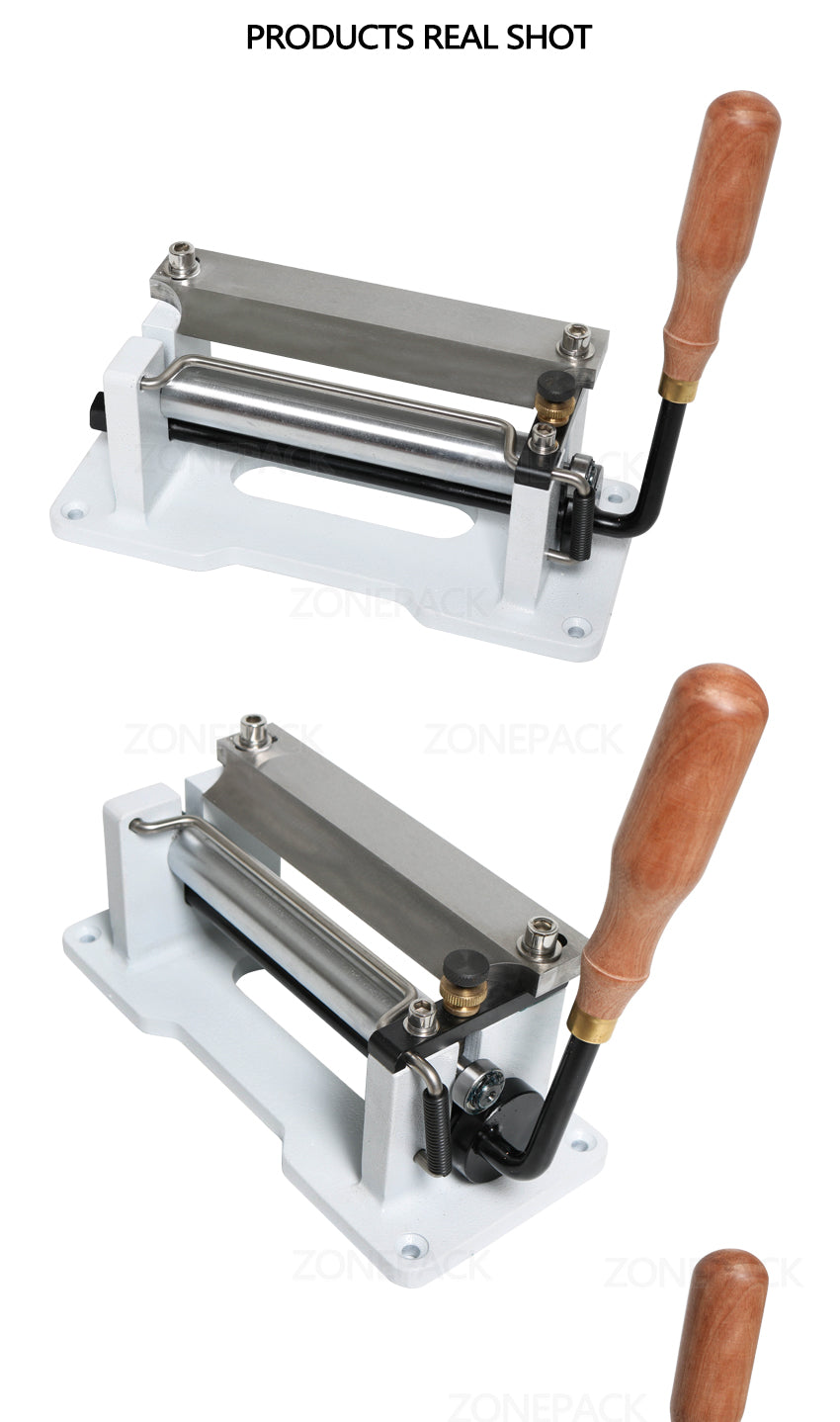 ZONESUN Manual Leather Skiver Machine Strap Splitter Handle Leather Peeling Tools