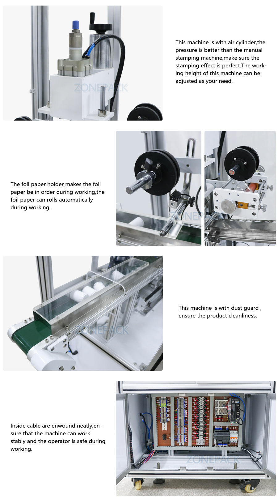 ZONEPACK ZS-819-R4 Автоматический термопресс с листовой подачей Производитель машины для горячего тиснения фольгой