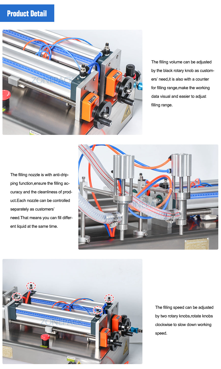 Double Heads Fully Pneumatic Gel Disinfectant Sprays Alcohol Liquid Filling