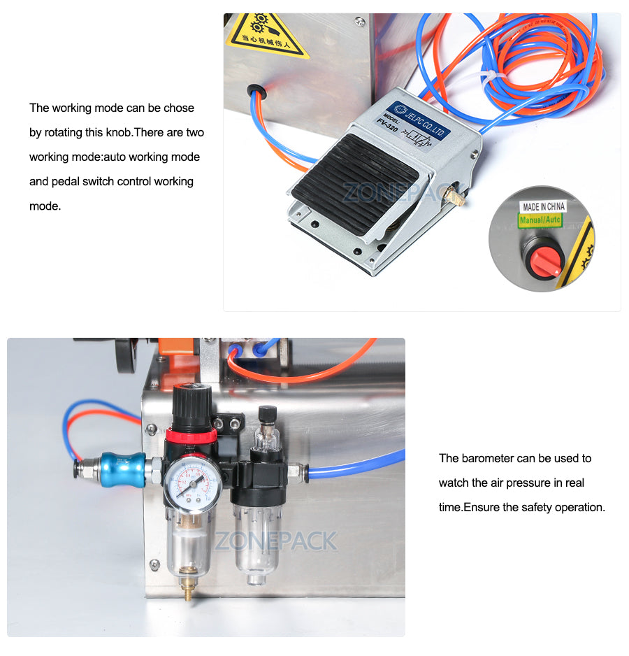 Double Heads Fully Pneumatic Gel Disinfectant Sprays Alcohol Liquid Filling