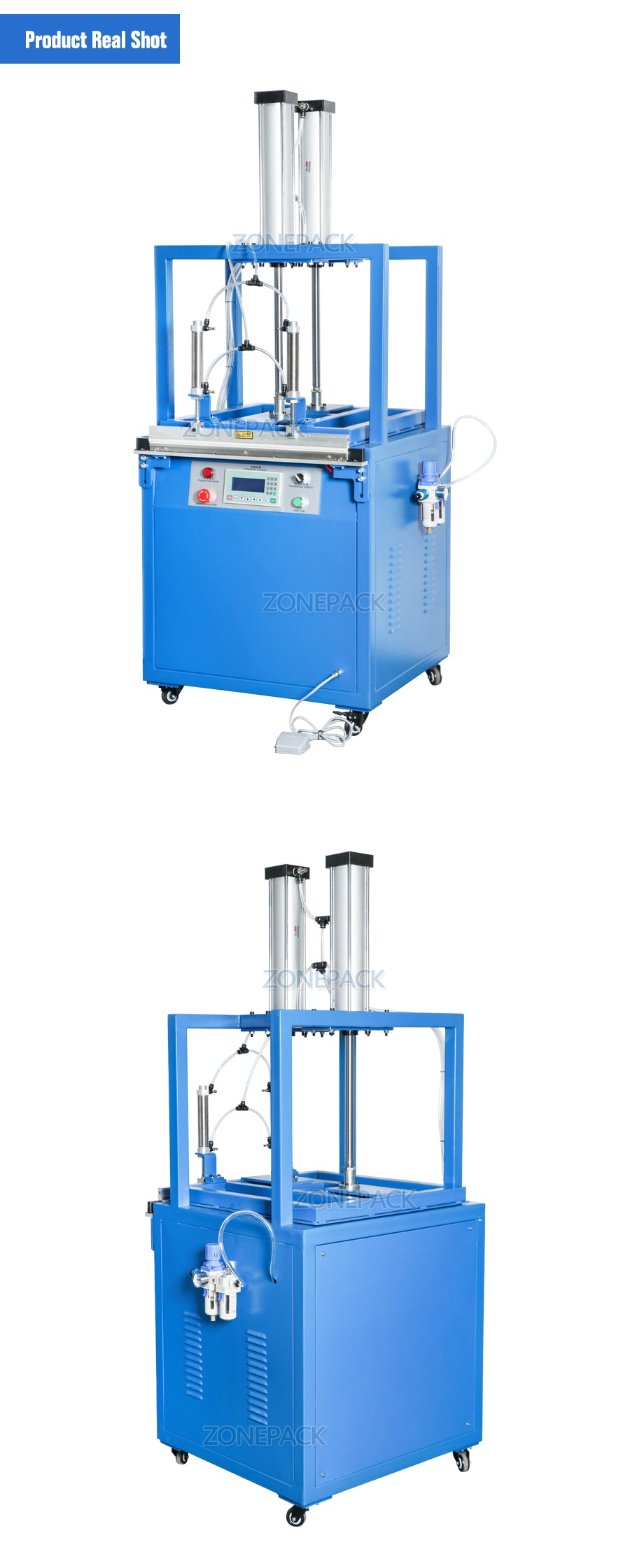 ZONEPACK ZS-XD600 Pouch Vacuum Heat Package Sealing Machine Manufacturers Semi Automatic Plastic Bags Packing Machine