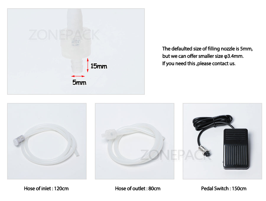 ZONEPACK Интеллектуальная индукционная машина для розлива жидкостей Небольшая высокоточная термостойкая машина для розлива жидкостей