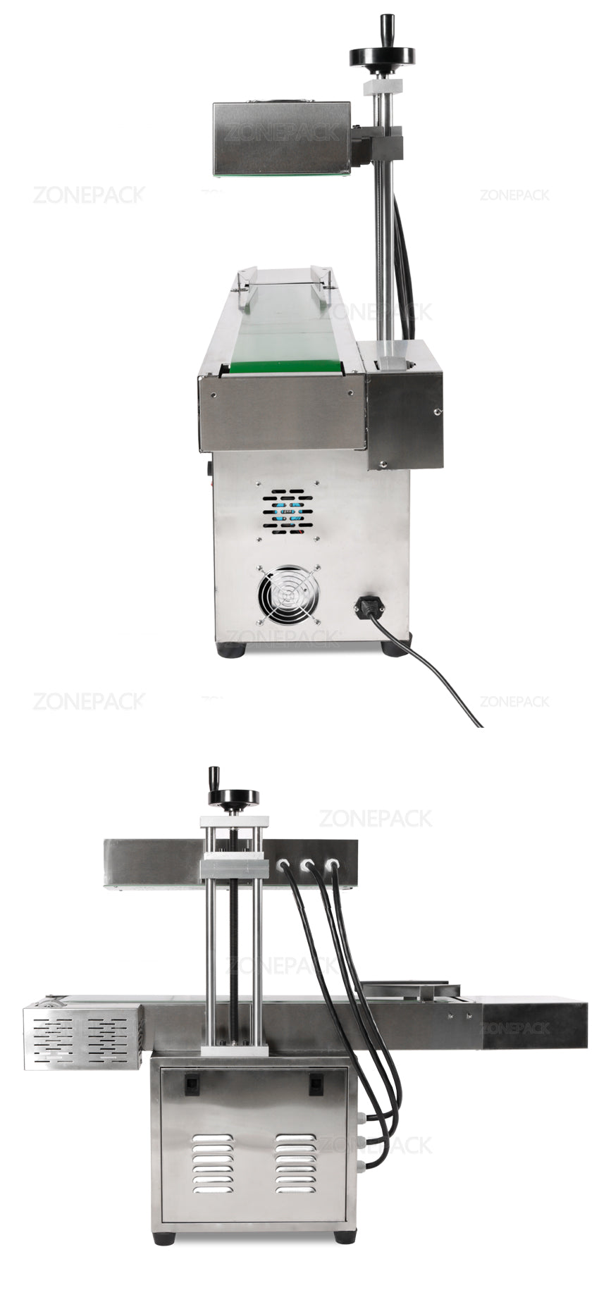 ZONEPACK ZS-FK2100 Вертикальная машина для запайки Электромагнитная непрерывная индукционная машина для запайки алюминиевой фольгой Индукционный автоматический запайщик 
