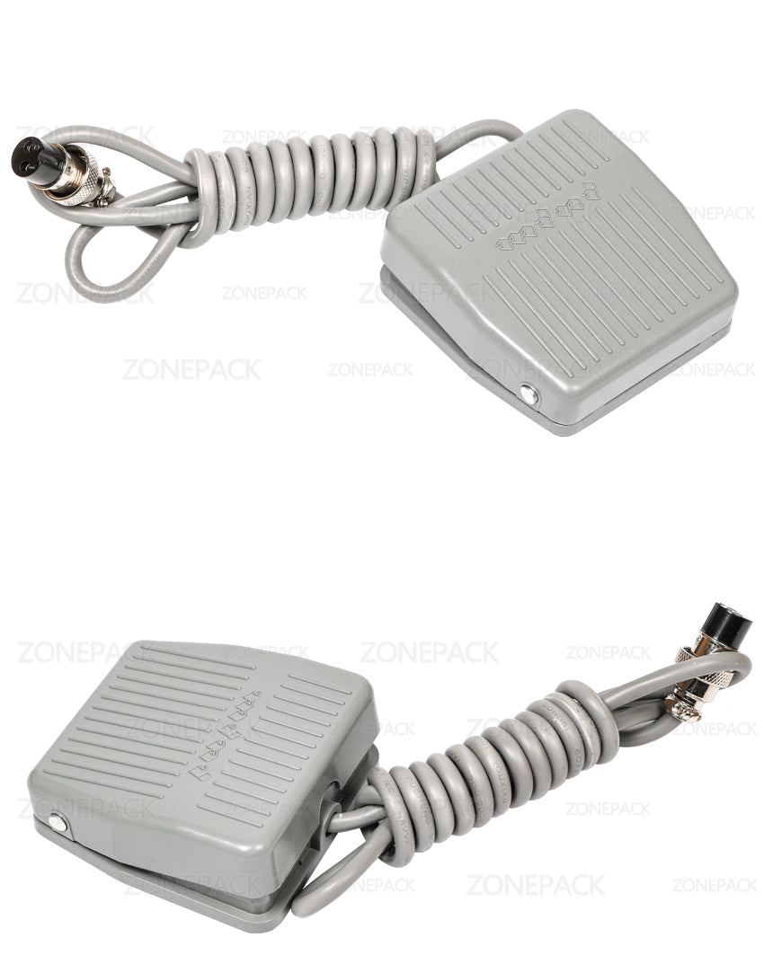 ZONEPACKThe pedal switch TFS-201 Foot Switch Pedal Switch With Self Reset Line 1.4m Cable Length for Electric Filling Machine